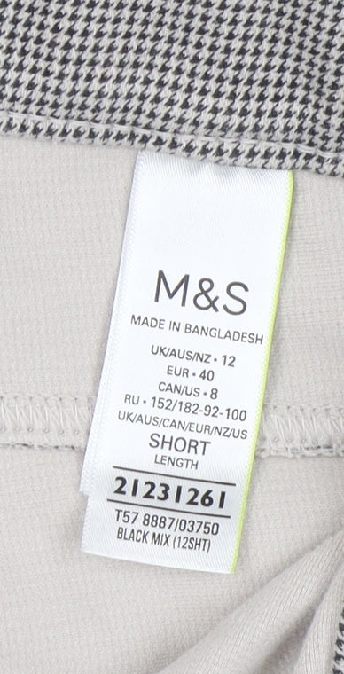 Womens UK Size 12 Marks and Spencer Jegging Black Leggings
