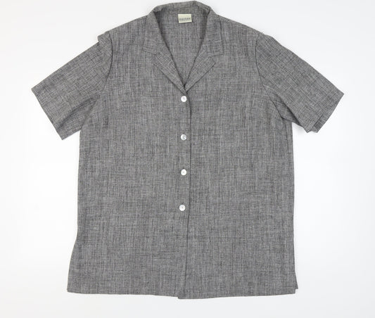 Womens UK Size 20 Eastex Grey Button-Up
