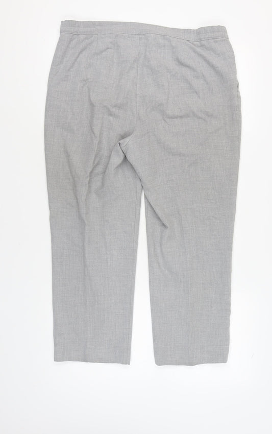 Womens UK Size 16 Wardrobe Regular Fit Workwear Business Grey Trousers