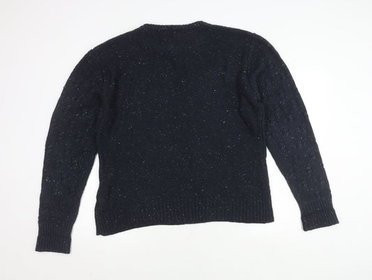 Firetrap Men's Blue Crew Neck Pullover Jumper L