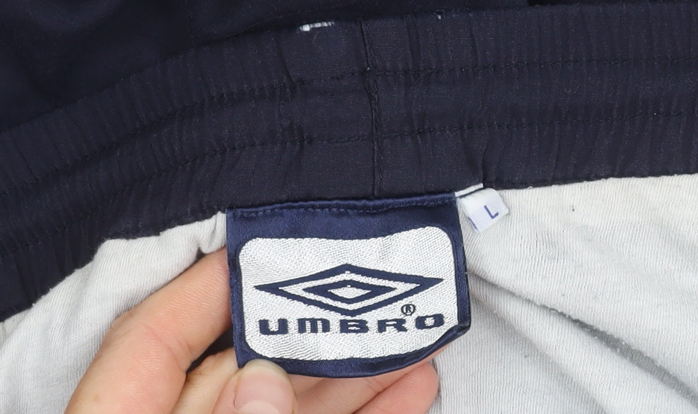 Umbro Men's Black Track Pants L - Gym Training Sportswear