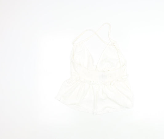 Coast Women's White Halter Camisole, Size 10