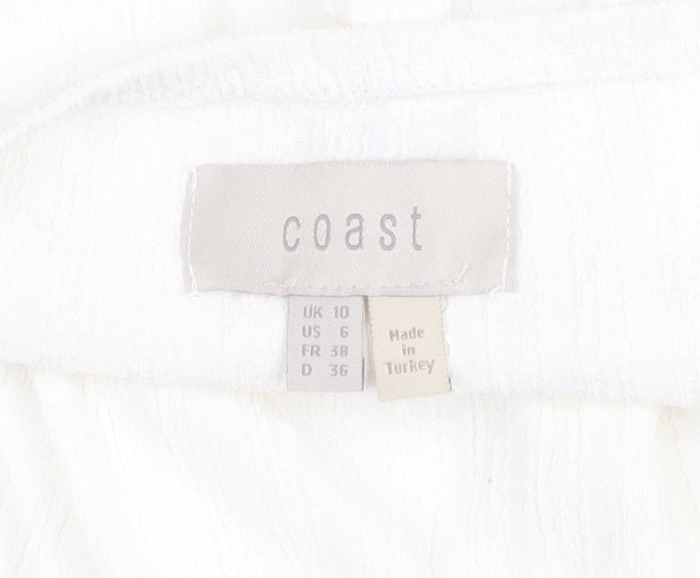 Coast Women's White Halter Camisole, Size 10