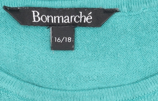 Womens UK Size 1618 Bonmarché Blue Pullover Jumper