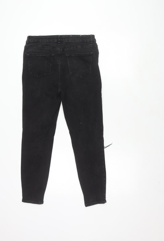 New Look Women's Black Skinny Ankle Jeans Size 12