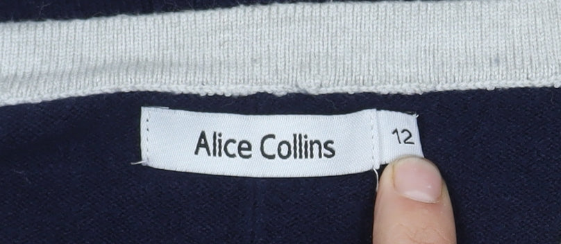 Womens UK Size 12 Alice Collins Multicoloured Pullover Jumper