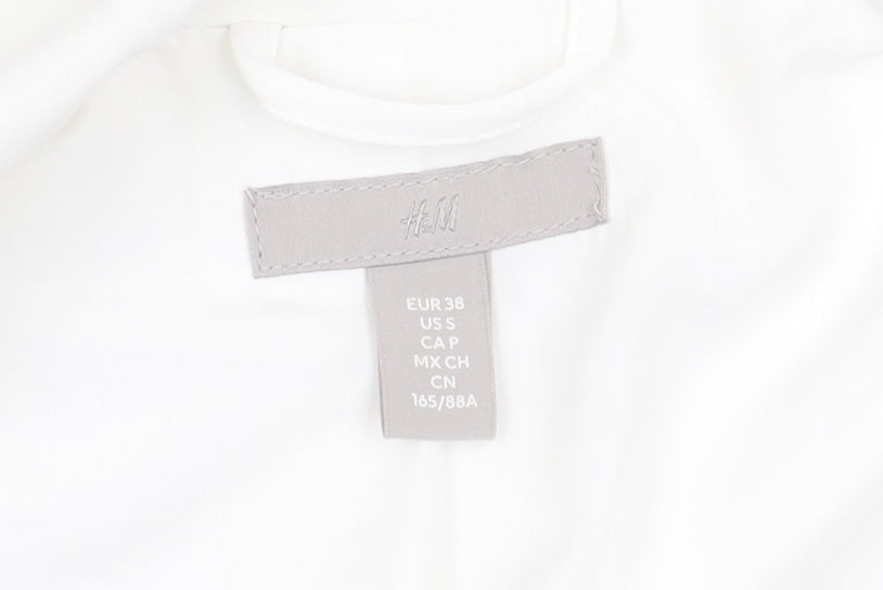 H&M Women's White Blazer Size 10 Elegant Classic