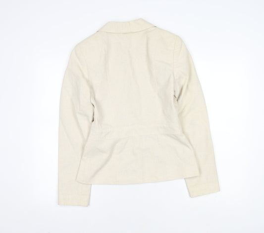 Womens UK Size 8 Bay Regular Ivory Blazer