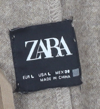 Womens UK Size L Zara Beige