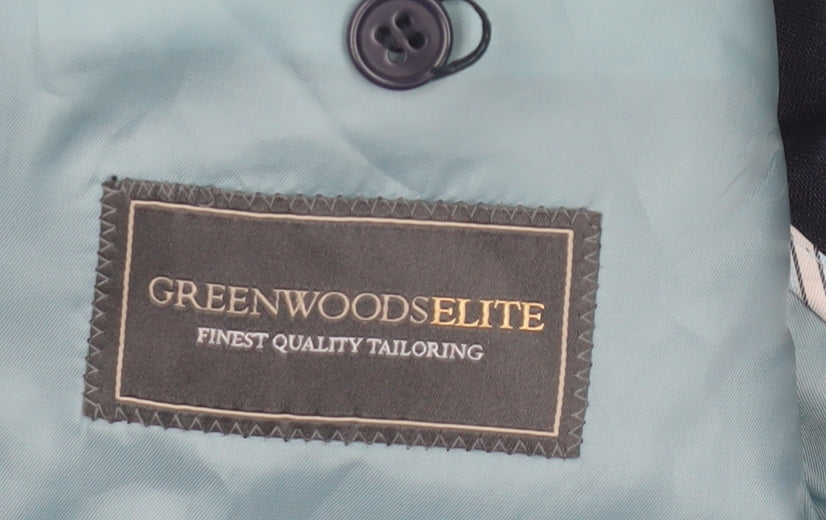 Mens UK Size 42 Greenwoods Regular Blue Suit Jacket