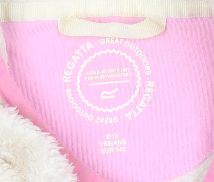 Regatta Girls Ivory Fleece Hoodie 10 Years - Cosy Pullover