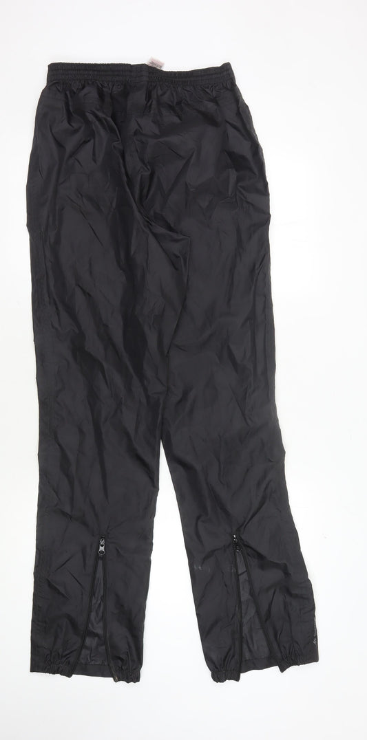 Decathlon Men's Black Windbreaker Trousers Size L