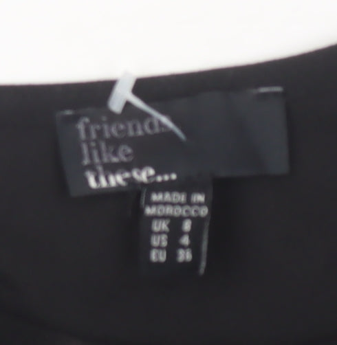 Friends Like These Black Women's Dress UK Size 8 Elegant