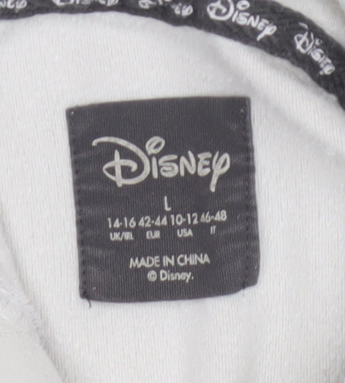 Disney Women’s Grey Hooded Long Sleeve Top