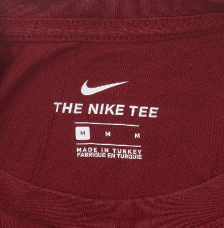 Nike Men's Red Medium Logo T-Shirt