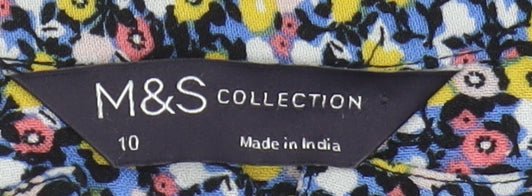 Womens UK Size 10 Marks and Spencer Multicoloured Blouse