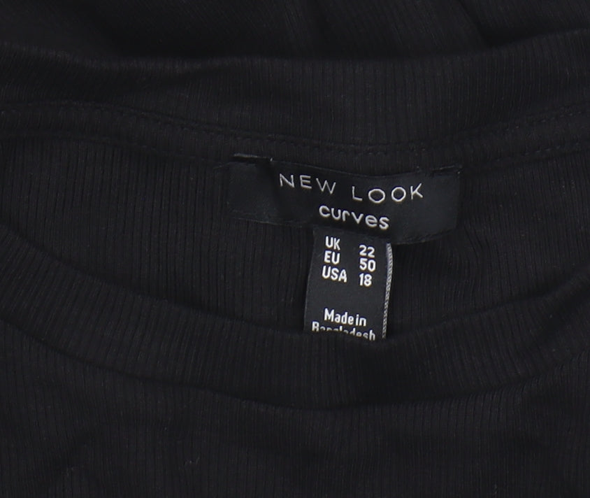 New Look Women's Black Plus Size Bodysuit - Size 22