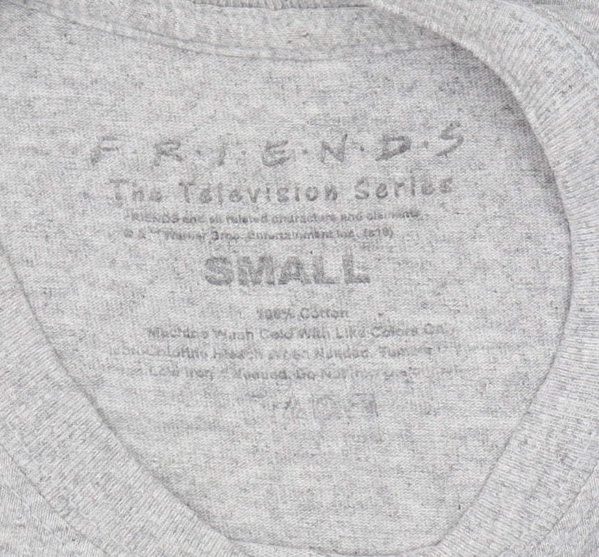 Mens UK Size S Friends Grey T-Shirt
