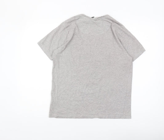 883 Police Men's Grey Graphic T-Shirt, Size M