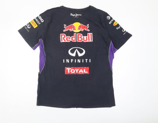 Pepe Jeans Men's Black XL Sports Graphic T-Shirt