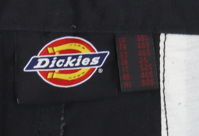 Dickies Men's Black Cargo Trousers, Size 36, Workwear