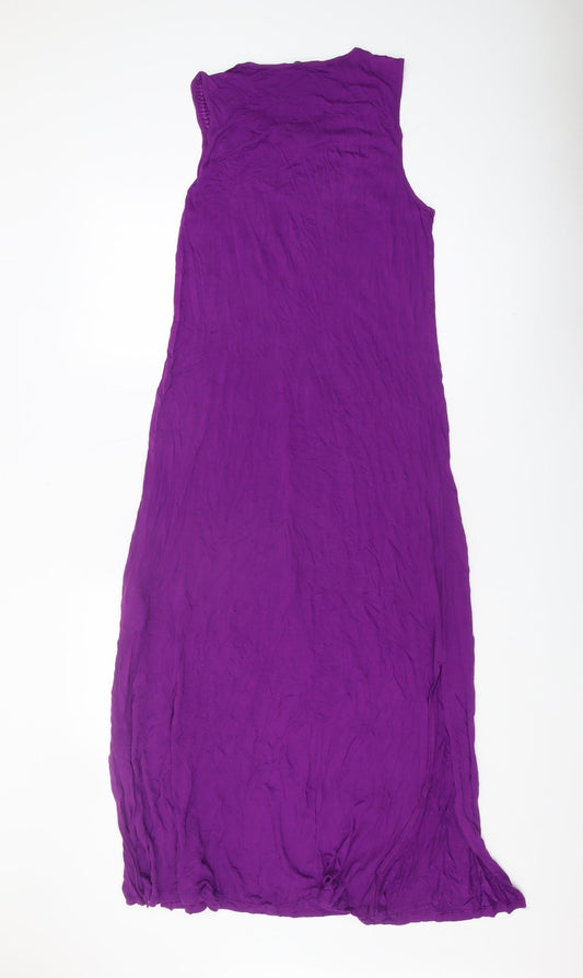 Marks and Spencer Women's Purple Short Viscose Dress