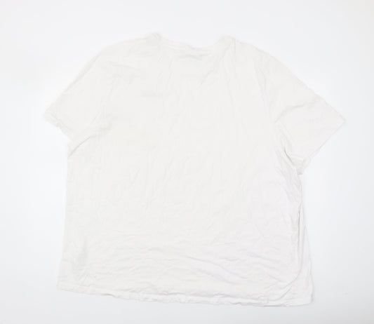 Slazenger Men's 4XL White Cotton T-Shirt
