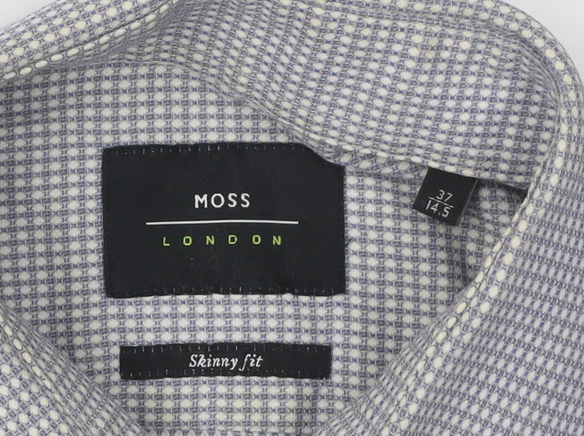 Moss London Men's Multicoloured Slim Fit Shirt