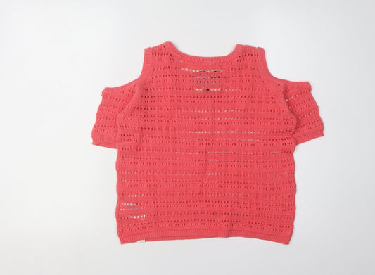 Womens UK Size XS Superdry Red Pullover Jumper