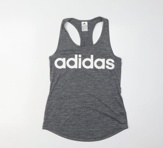 Womens UK Size XS adidas Grey Gym & Training Running & Jogging Yoga Tank