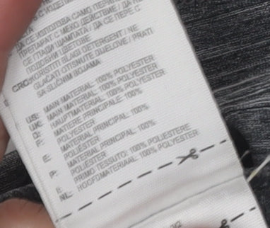 Brand and care label for Adidas Women's Grey XS Activewear Tank Top