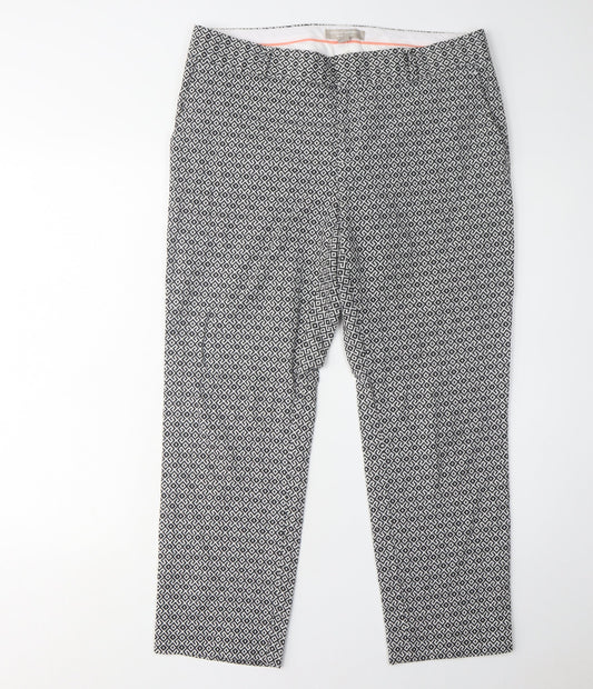 Womens UK Size 8 Banana Republic Regular Fit Casual Multicoloured Trousers