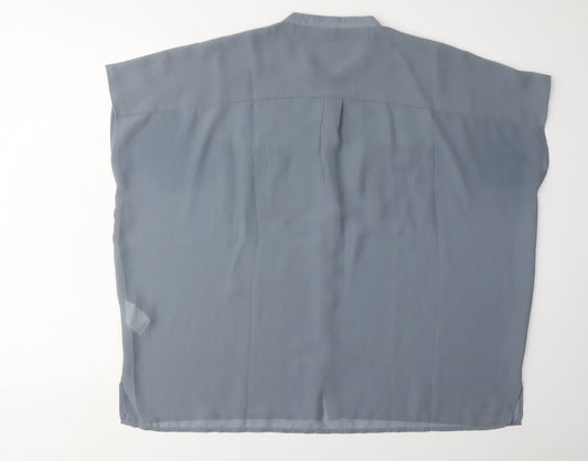 Firetrap Women's Grey Button-Up Shirt Size 14