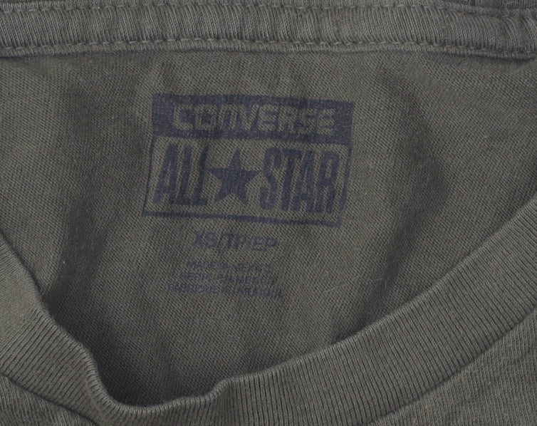 Mens UK Size XS Converse Green T-Shirt