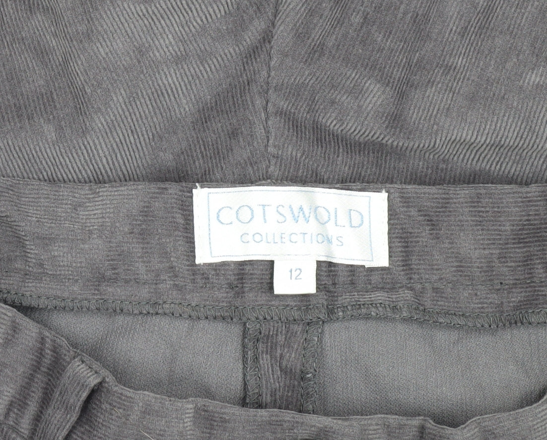 Cotswold Collections Women's Grey Corduroy Trousers Size 12