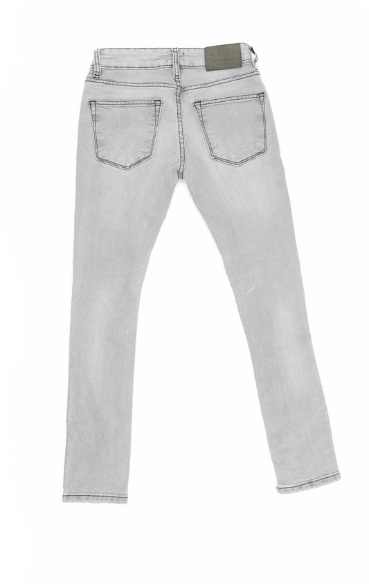 Mens UK Size 26 River Island Slim Fit Skinny Grey Jeans