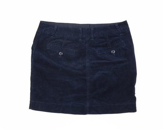 Marks and Spencer Women's Blue Corduroy Pencil Skirt