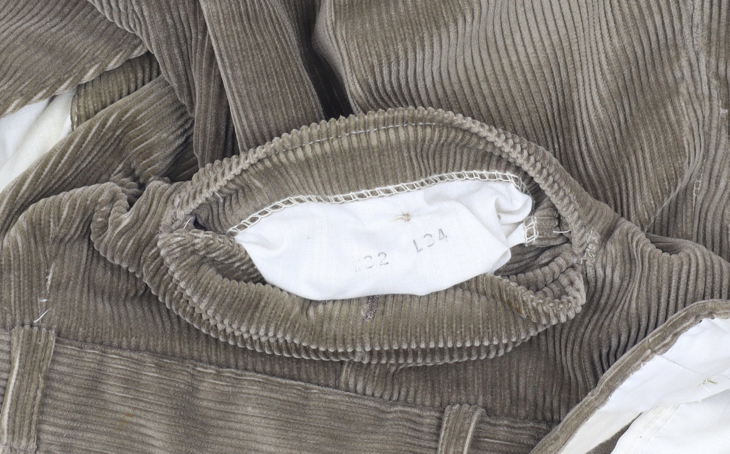 Rex Men's Brown Corduroy Trousers, Size 32