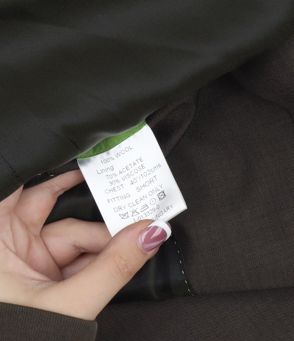 Mens UK Size 40 Daniel Hechter Regular Brown Suit Jacket
