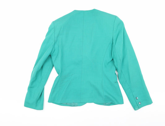 Windsmoor Women's Green Suit Jacket Size 10