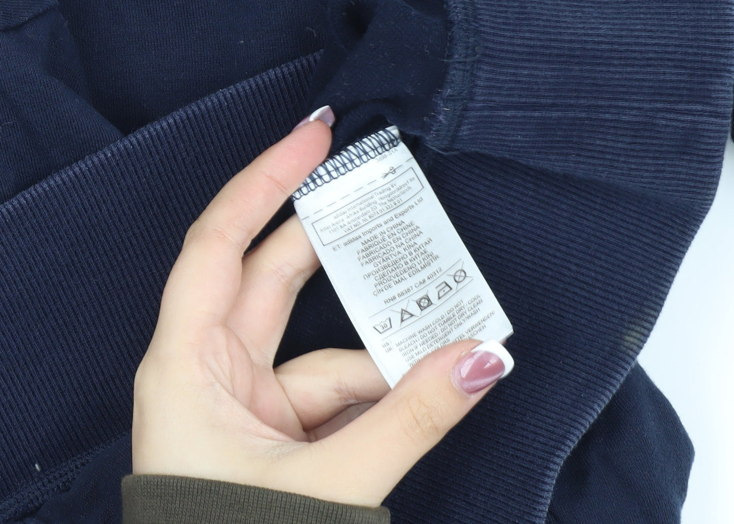 Adidas Women's Blue Pullover Sweatshirt Size 12