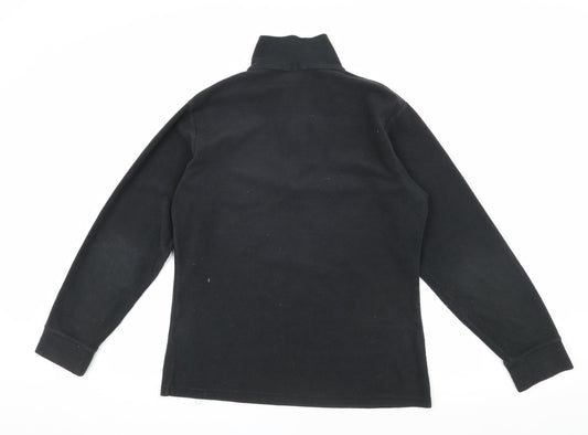 Trespass Men's Black Fleece 1/4 Zip Sweatshirt M