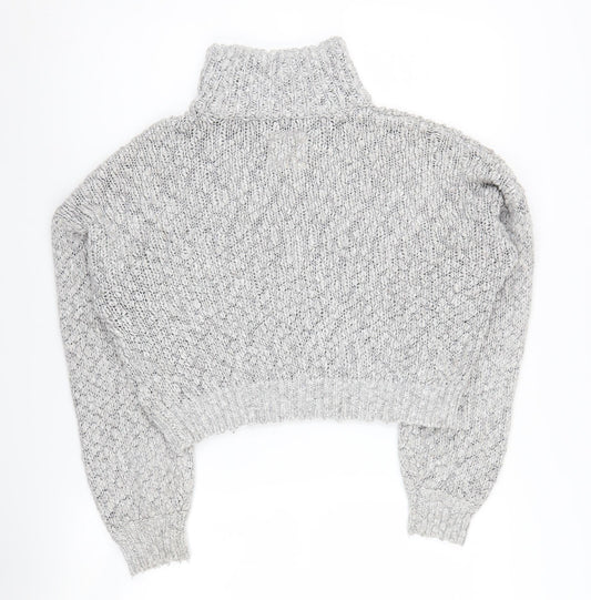 Womens UK Size S Hollister Grey Pullover Jumper