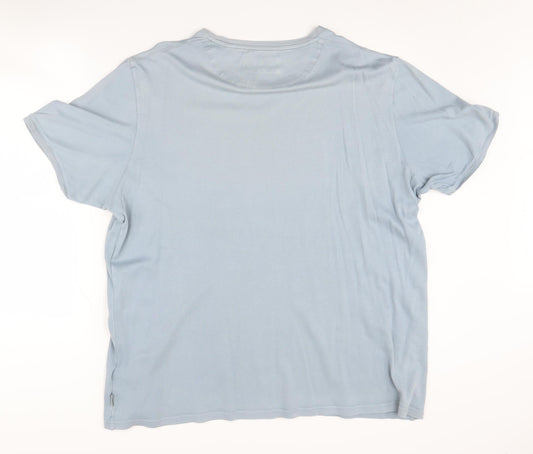 Ted Baker Men's Blue Regular Crew Neck T-Shirt Size 6