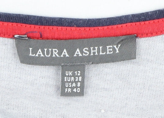 Laura Ashley Women's Multicoloured 3/4 Sleeve T-Shirt