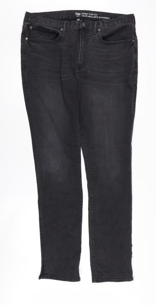 Womens UK Size 36 Gap Slim Fit Skinny Black Jeans
