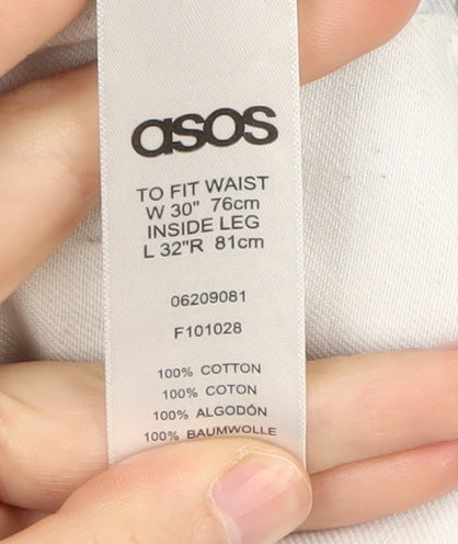 Asos Women's Blue Mom Jeans Size 30 Distressed Denim