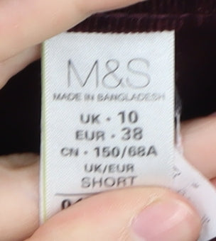 Womens UK Size 10 Marks and Spencer Regular Fit Casual Multicoloured Trousers