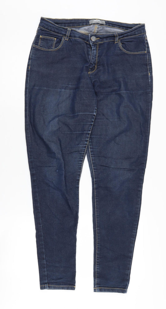 Womens UK Size 12 Dorothy Perkins Slim Fit Skinny Blue Jeans