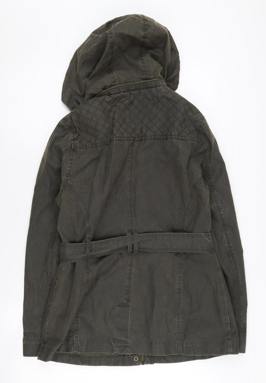 Womens UK Size 10 Marks and Spencer Green Parka Coat